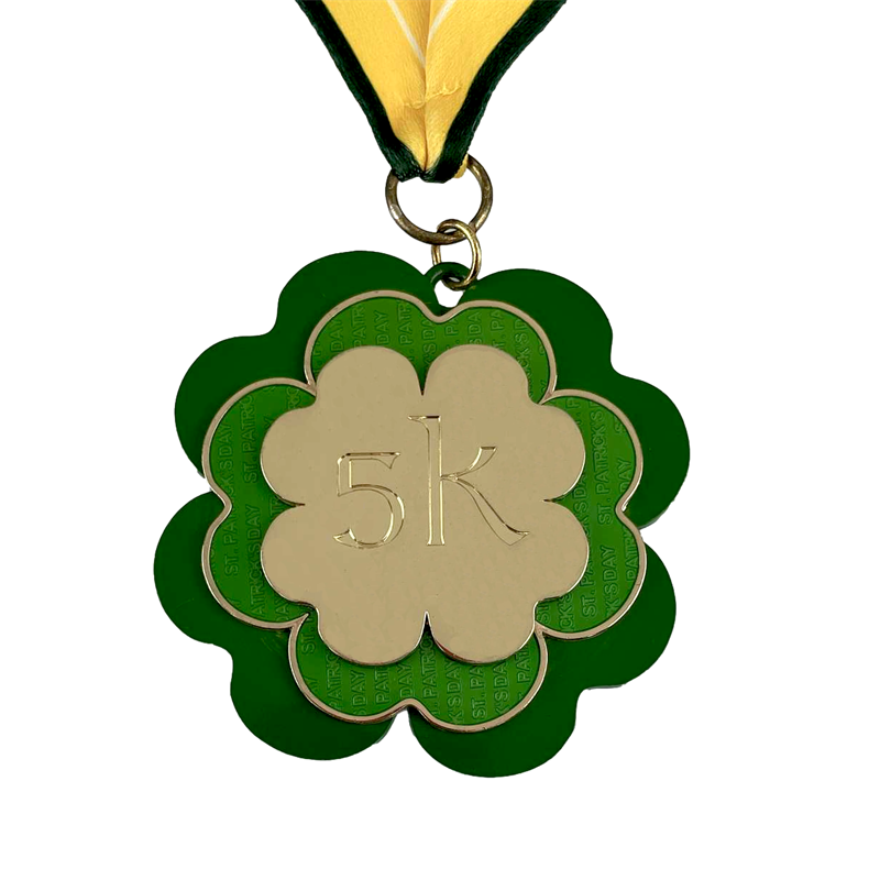 3D Gold Metal Award -maraton juokseva urheilumitali värisuihke -mitali UV -tulostusmitalit