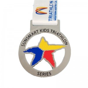 Die Cast Mitals Gold Metal Award 3D Triathlon -mitali Sport -mitali