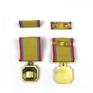 2021 Custom New Gold Navy Soldier Award -mitalin kunniamitali mitalilaatikolla