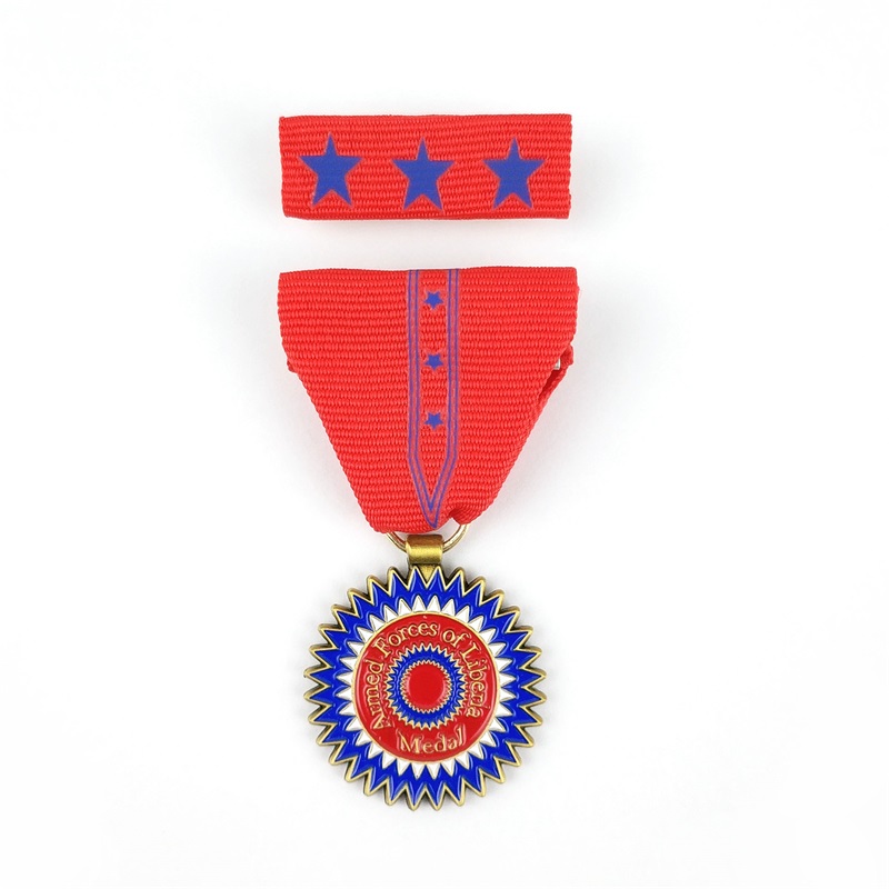 Mukautetut medalla -medaljongit Die Cast Metal Badge 3D -aktiivisuusmitalit ja palkitsemismitali kunnianauhalla