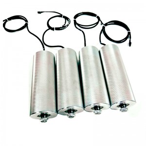 Sähkötelan sisäänrakennettu moottori AC 220 V 380 V DC 24V 48V Ruostumattomasta teräksestä valmistettu rullakumin päällystetty rulla