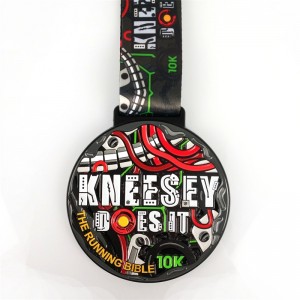 Gag Factory Custom Logo -palkintomitalit, joissa onnauha tyhjä kultainen hopeapronssi kunniapyöräily juokseva maraton metalli urheilumitalit