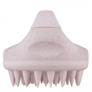 Biologisesti hajoavat vehnän oljen shampoo -hieronen harja -päänahkakuoreen