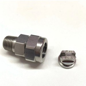 TP Unijet Spray -vinkit, TPU, Flat Fan Jet Ruostumattomasta teräksestä valmistettu TPU-päänsuutin, metallipuhdistussuutin