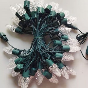 C9 mansikka jouluvalo setti vedenpitävää värikäs jouluvalo merkkijono