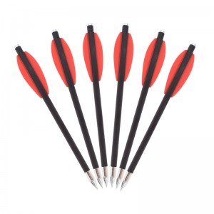 ELONGARROW 119612-05 16 cm:n pistoolikrossipultit Hiilinuolipultit 2kpl punaisella siipillä