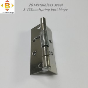 201#utlessert Steel Spring Butt Saranan ovi lähempänä saranan puinen ovijousi saranan automaattinen rebound -sarana