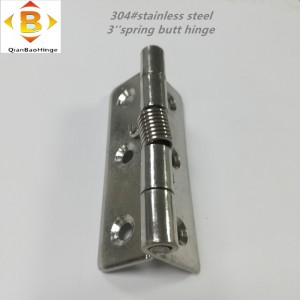 304#stainless Steel Spring Butt Saranan ovi lähempänä saranan puinen ovijousi saranan automaattinen rebound -sarana