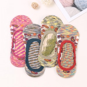 Kesä kuuma myyntinäkymätön värikäs muotikristalli silkki matala leikatutnaiset läpinäkyvät sukat