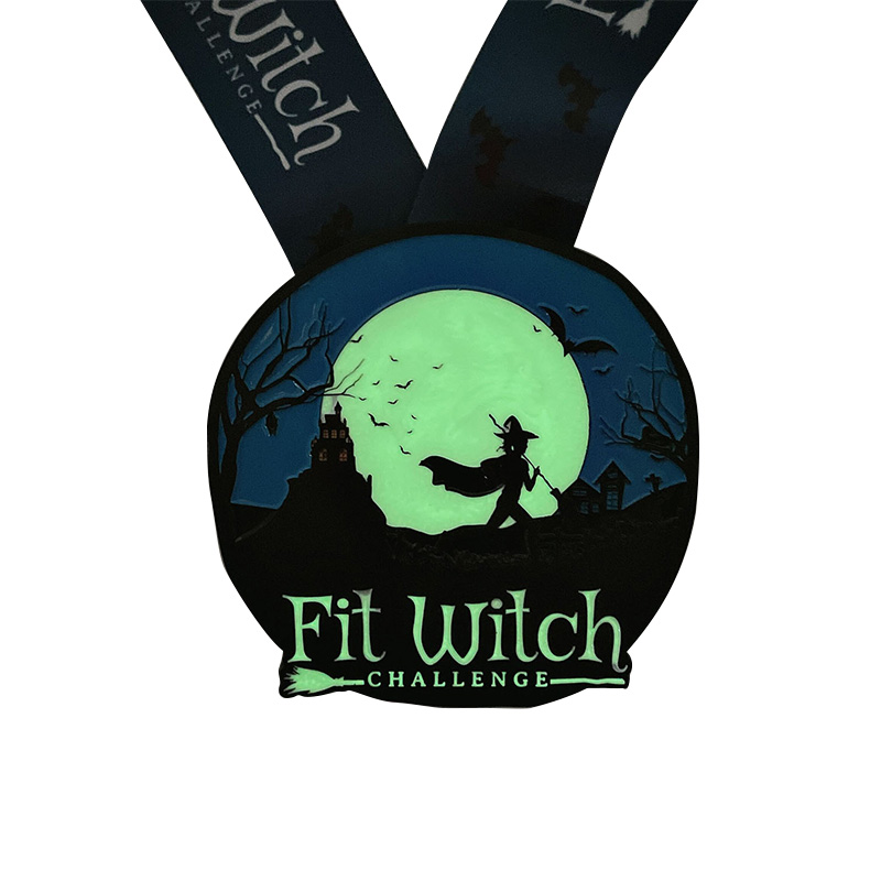 Hauska Custom Metal Sport Award Halloween Hallowmas Run -mitalit
