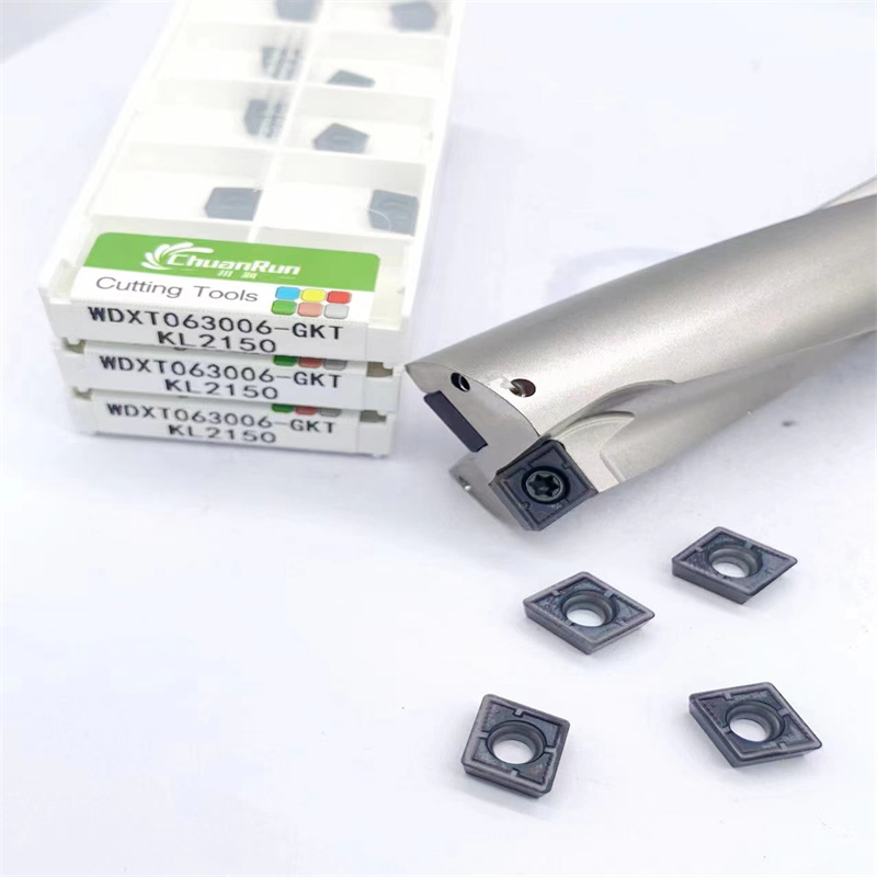 Chuanrun CNC -karbidityökalut porauslaite WDXT Suuri/light Carbide Drilling Inserts