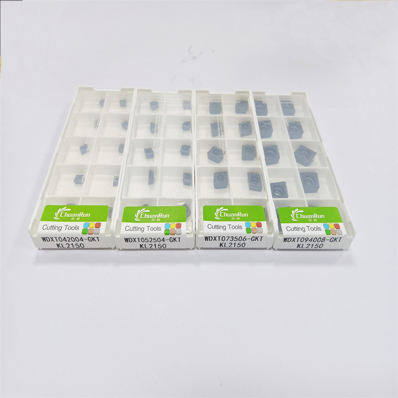 Chuanrun CNC -karbidityökalut porauslaite WDXT Suuri/light Carbide Drilling Inserts