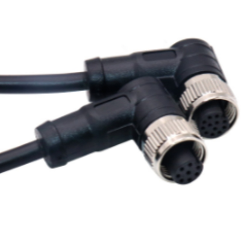 IP68 2-5-nastainen laajennus Vedenpitävä virranliitin M15 Urospuolinennaaraskaapilankakuitu Fast Connector