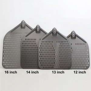 Irrotettava kahva anodisoitu 12 tuuman/13inch/14inch/16inch rei\'itetty alumiinipizzakuori pizza -lapio pizza spatula pizza mela