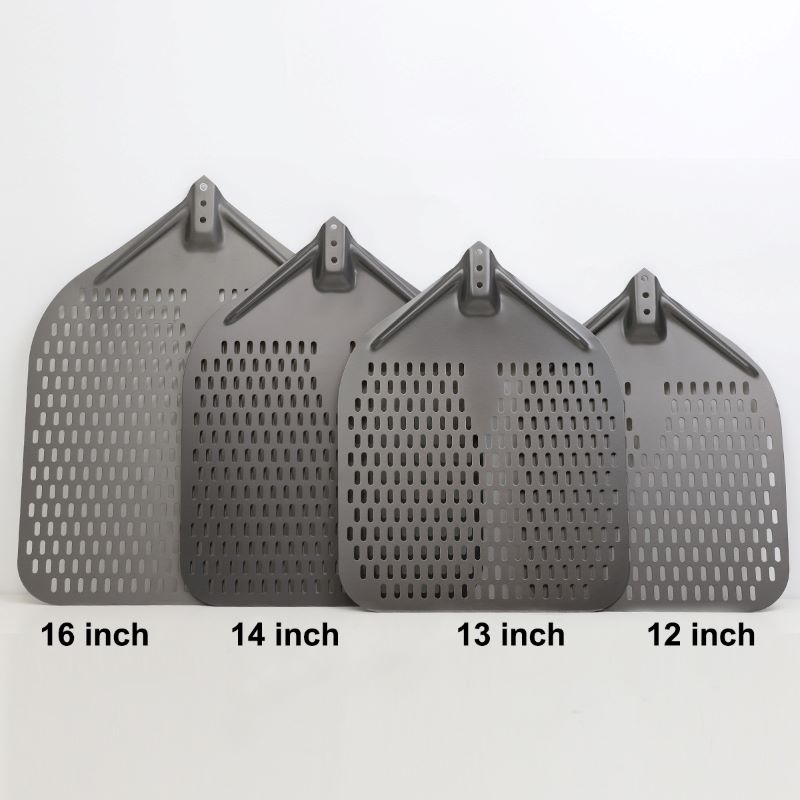 Irrotettava kahva anodisoitu 12 tuuman/13inch/14inch/16inch rei'itetty alumiinipizzakuori pizza -lapio pizza spatula pizza mela
