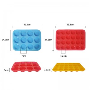 Tyyppiset silikoni -muffinssipannu - muffinit ja cupcakes -muottit, silikonipakkausmuotit, 12 reikän munktimuotit keto -bageleille, välttämättömiin työkaluihin juhliin ja festivaaleille.