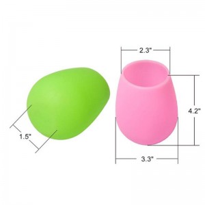 12oz katkeamattomat silikonin viinilasit, uudelleenkäytettävät särkyvät viinilasit juhliin, retkeily, rannat ja veneet, varrettomat silikoni -viinilasit, hippi humalat,