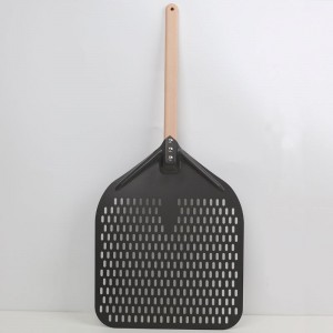 Irrotettava anodisoitu 12 tuuman 14 tuuman rei\'itetty alumiini -pizzakuoripizza -lapio pizza spatula pizza Turner