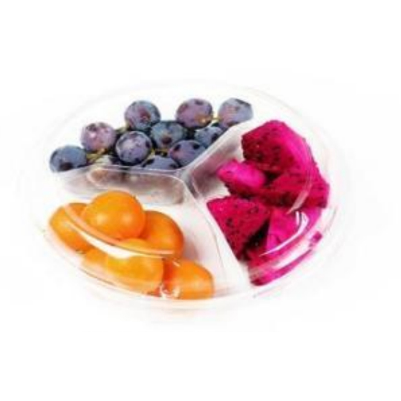 Kolme-complate Fresh-cut Fruits Box Bottom 220*170*60 mm hj-1803f