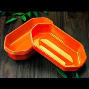 Värikäs hedelmäalusta ilman kannetta 225*120*40 mm Hgf-2313 oranssi/vihreä/violetti