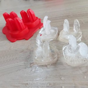 Silikoni 3D Penguin Ice Cube -lokero, jääkuutiomuoti Whisky Ice Mold Fun -muodot, silikoni hauska muodot suppilo cocktaileihin, bourbon, brandy, viskilahja miehille