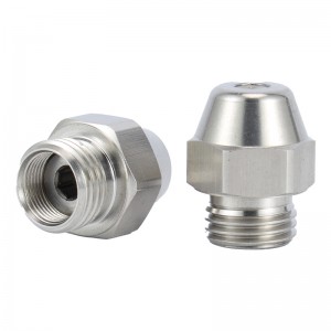 Diesel raskas polttoainepoltin sumuinen messinkiöljy suuttimella ontolla kiinteällä puoliksi koko kartiosuihkukuviolla