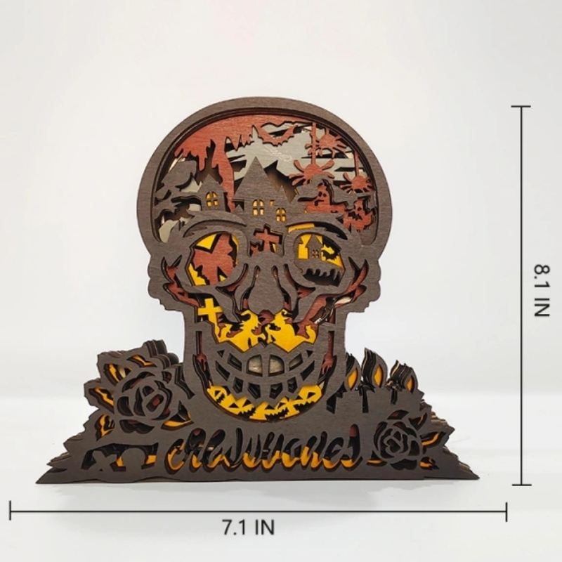 3D -luuranko puinen käsityön sisustus