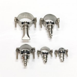 Ruostumattomasta teräksestä valmistettu silmän liittimet suuttimien ja putkien kiinnittämiseksi