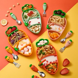 RADISIA ELULLE SILICONE LAPSET \\\\\\\\\\\\ kulhon imukuppi Lapset \\\\\\\\\\\\ astiat Pöytälaitteet Vauvan apuruoan kulhoon osastottu lautasella