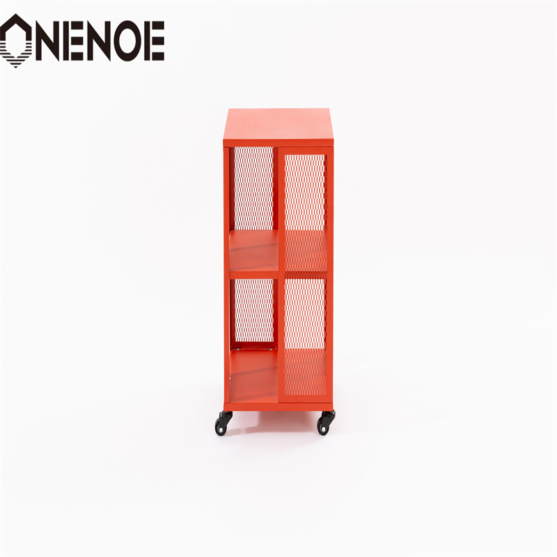 Onenoe Home Modern Furniture Metal Irrotettavat hyllyt-arkistokaapin kirjahyllyn kaapin kiinteän rungon järjestäjän säilytyskaappi 3-tason kanssa