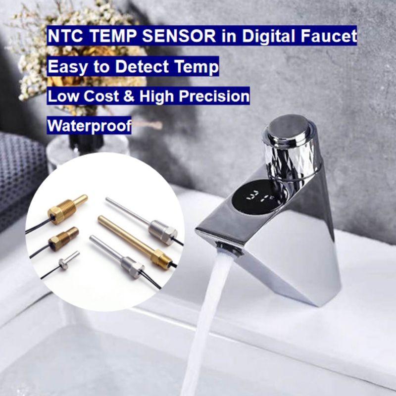 NTC -termistorilämpötila -anturi digitaalisessa hanassa älykäs kodissa