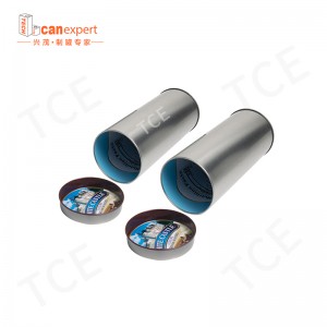 Tyhjä pyöreitä teetä tölkkejä elintarvikkeiden suljettu rautalaatikko Teepakkaus kahvisokeri mukautettu tee -käsityölahja tölkkejä