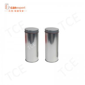 Tyhjä pyöreitä teetä tölkkejä elintarvikkeiden suljettu rautalaatikko Teepakkaus kahvisokeri mukautettu tee -käsityölahja tölkkejä