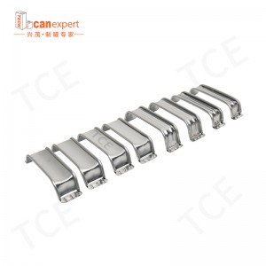 TCE- Tukkumyyntikahva&kaareva kahva galvanoitu rauta kauhankahva metallisäiliötä