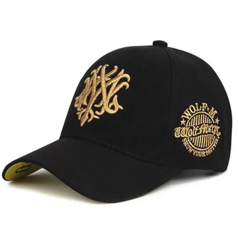 Tukkumyynti muoti korkealaatuiset kevät kesä miehet Ulko -hip hop sun hat 6 paneelit baseball -lippit