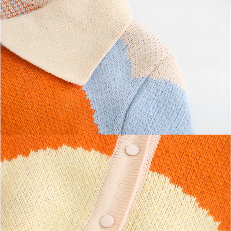 Mukautettu OEM -logo -villapaitanaisten Jacquard Knitwear Ladies -hyppääjä
