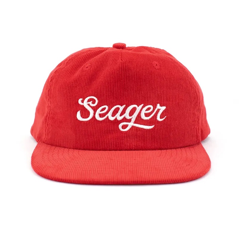OEM Custom Logo Corduroy Hats Commercive Vintage 5 -paneelin jäsentämättömät snapback -korkit