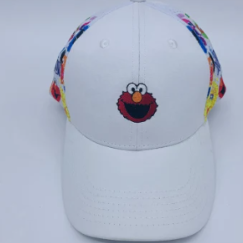 Puuvilla baseball -hattu sivuverkotulostuksella