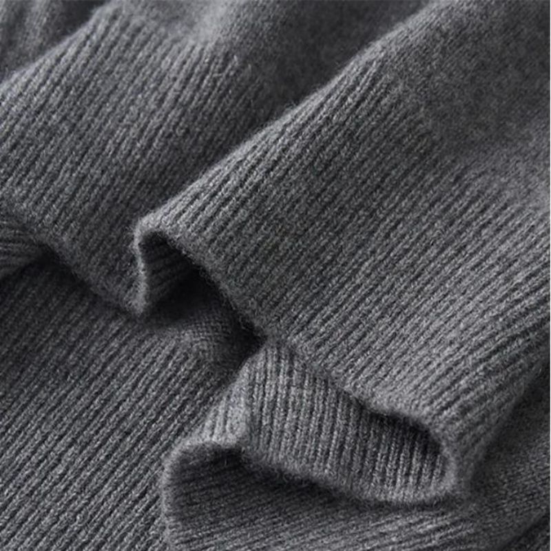 Puhdas kashmir -villapaita miesten puoliksi turtleneck pullover syksyn talvi paksu villapaita lämminneulottu rento miesten pusero
