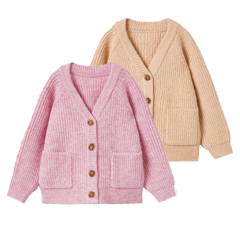 Mukautettu uusi muotoilu Lasten villapaita takki syksy&talvinen paksu takki väri muoti vauva pusero