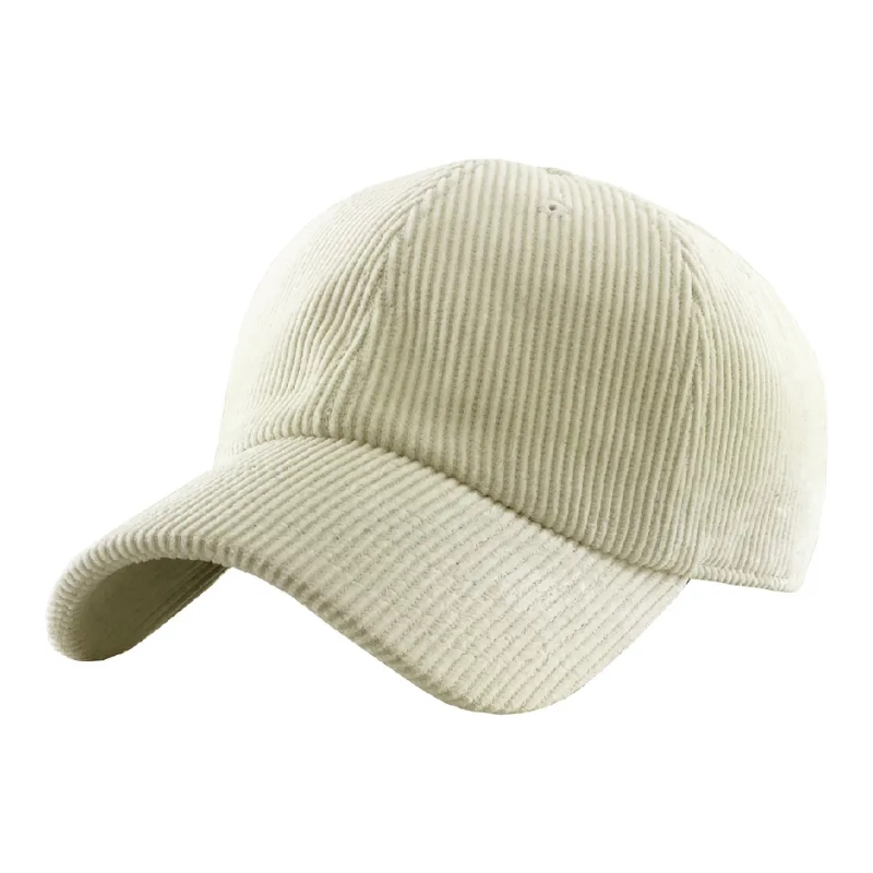 Corduroy Baseball Cap 6 Paneeli Blank Dad Cap Sport Winter Hat Custom Brodeery -logo