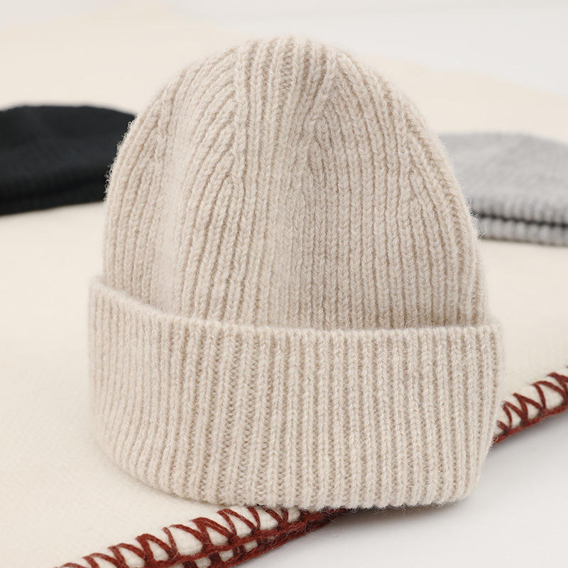 Unisex Unisex -värinen muoti -neulottu lyhyt mansetin merimiesluistelija Beanie Skull Beanie Winter Hat