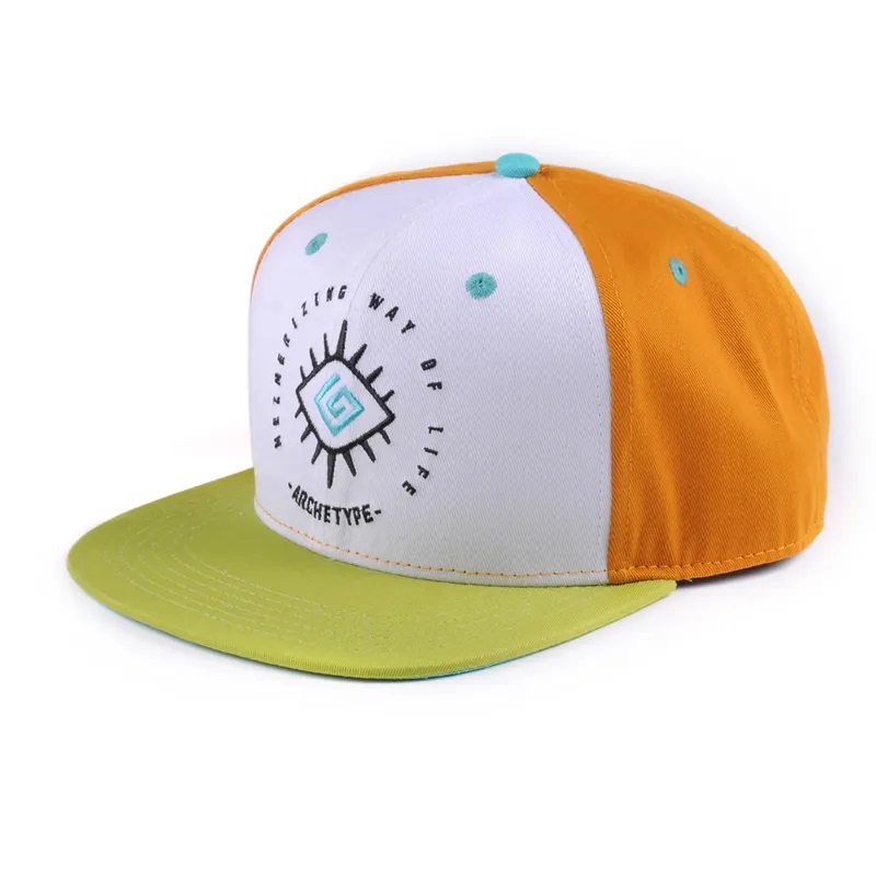 Hiphop Custom Logo Flat Bill Colsbles Baby Kids 6 Paneel Taapero Snapback Gorras Blank Hatut Snapbacks Cap
