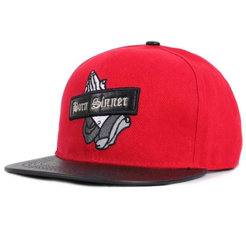 Kuuma suosittu Hiphop Boxing Baseball Caps Plat Brim Hat