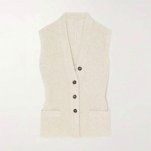 Neulewear Factory Custom 2023 Naisten vaatteet kesävaatteet hihaton villapaita kaulan pulloverneulotut puserot