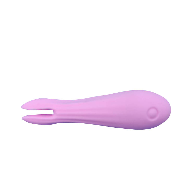 Aikuisten seksilelu värähtelevä keihäs värähtelysauva (vaaleanpunainen pieni kalahaarukka)