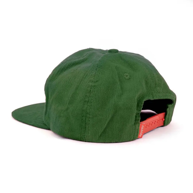 Corduroy 5 Panel -kirjonta -logokorkit jäsentämättömät snapback -hatut irtotavarana