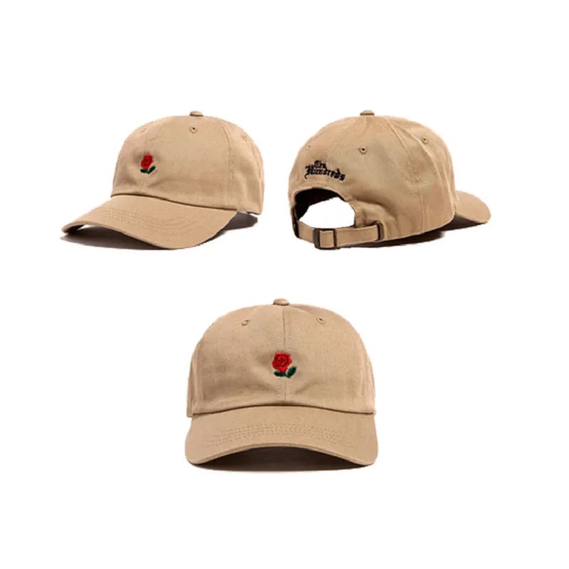 Suunnittele omat 6 paneelin korkin mukautettu brodeerattu baseball cap Dad Hatut