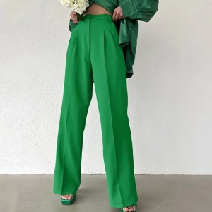 Eurooppa ja Yhdysvallat kesä löysä ohut luonteen leveät jalan housut Muodit monipuoliset rento housut