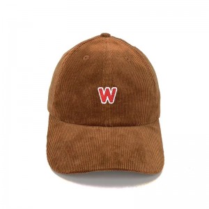 Räätälöity brodeerattu räätälöity brodeerattu vakosametin hattu, jolla onnahkahihna takaisin, Cordboy Snapback Hat/CAP -tukkumyyntihattu, jolla onnahkahihna takaisin, Cordwaroy Snapback Hat/CAP Tukkumyynti